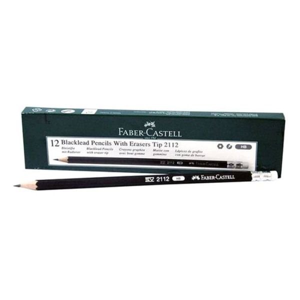 قلم رصاص فبركاسل بلاك مط باستيكة تركى HB