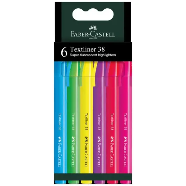 طقم قلم ماركر فسفوري 6 قطع textliner موديل 157776