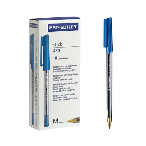 قلم استدلر شفاف موديل 430 أزرق