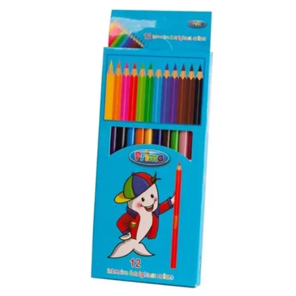 الوان خشب 12 لون طويل بريما