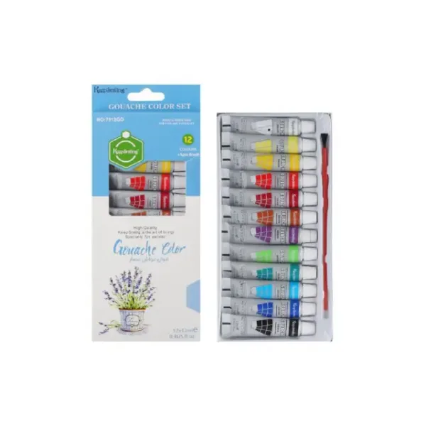 طقم الوان جواش انابيب 12 لون 12 ملى كيب سمالينج 7112Go