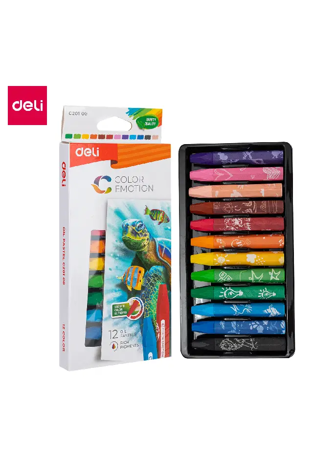 الوان اويل باستيل 12 لونEC20100 ديلي DELI