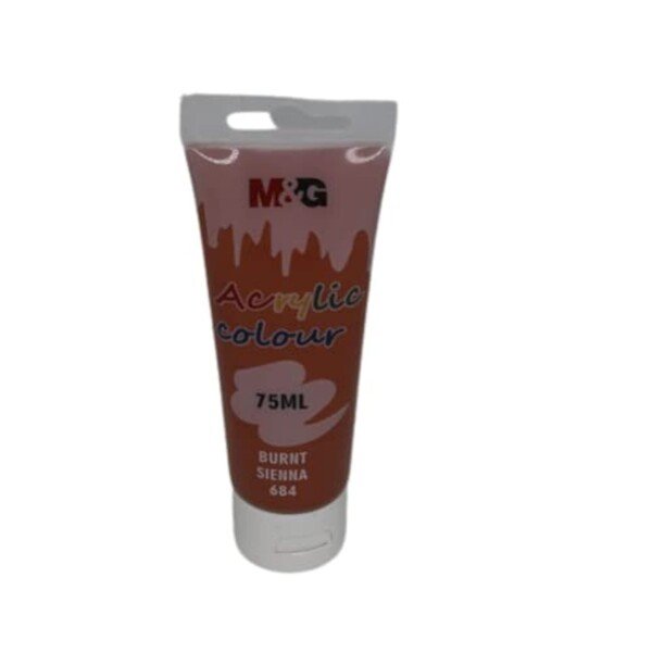 انبوبة الوان اكريليك 75 مل mg بني سيينا رقم 684 موديل 6598