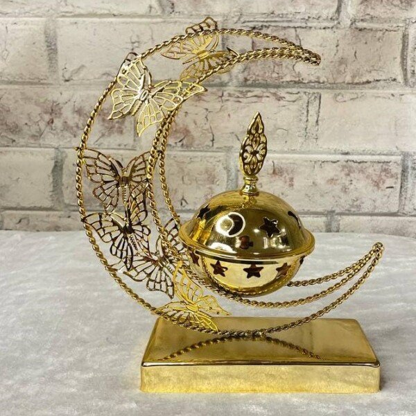 مبخرة ذهبى شكل هلال