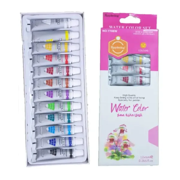 الوان مائية انابيب 12 لون W7706 كيب اسمايلنج