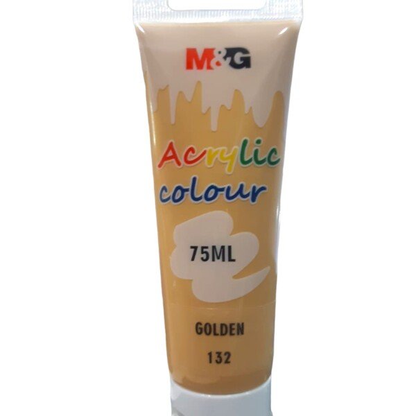 انبوبة الوان اكريليك 75 مل mg ذهبي رقم 132 موديل 6598