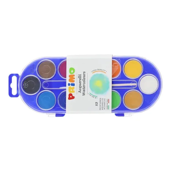 علبة الوان مياة حجارة 12 لون بريمو REF.112A12SG