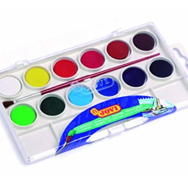 الوان حجارة جوفى 12لون + فرشاة رقم JOV80012