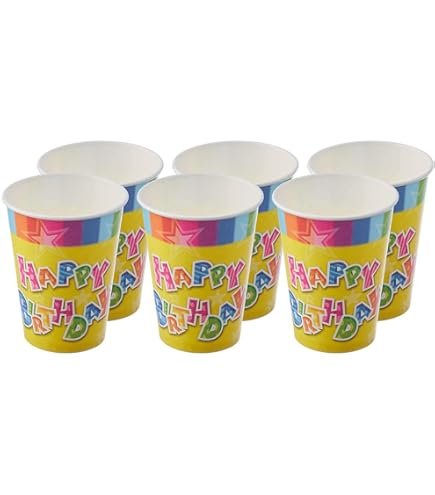 كوباية كرتون عيد ميلاد اشكال مختلفة عدد(10كوب)