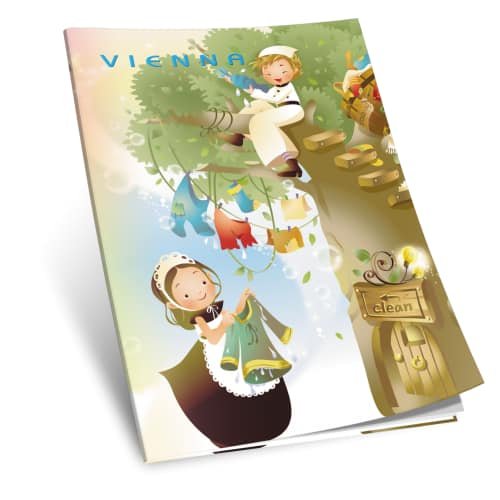 A4  كشكول 40 صفحة مربعات كبيرة روضة دبوس فيينا ايفل برنت