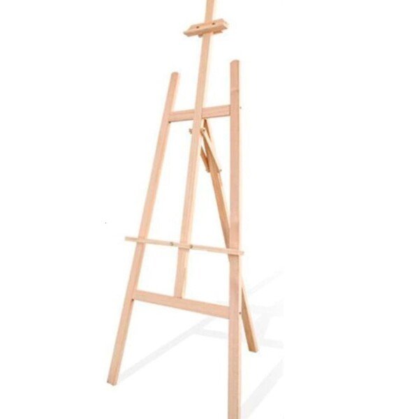 حامل كانفس خشب ابيض كبير مقاس 50*100