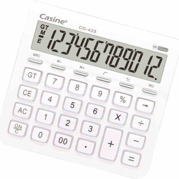 الة حاسبة CD-425 كازينى 12 رقم سطح مكتب Casine CD-425 12 Digits Desk Calculator