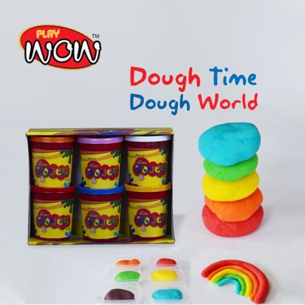 علبة برطمان صلصال 10 قطعة WOWPLAY موديل 58805