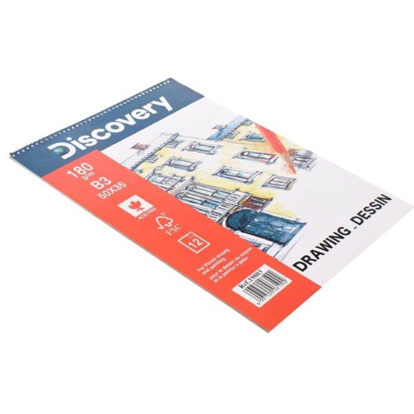 اسكتش رسم ابيض 1/4 180 جرام ديسكفرى