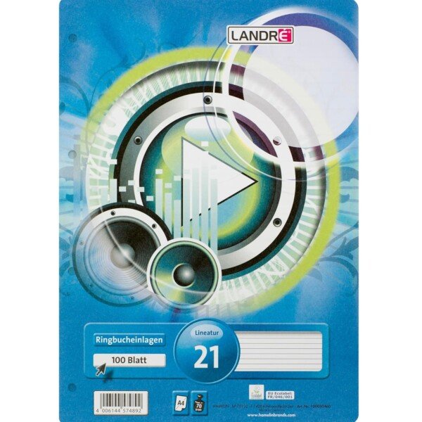 غيار روزليف LANDER مسطر 100 ورقة 70 جرام A4