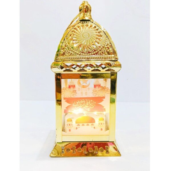 فانوس لوكس ذهبي صوت ونور اشكال