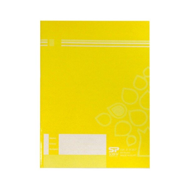 A4كشكول دبوس 9 اسطر 60 ورقة ساسكو الوان سادة