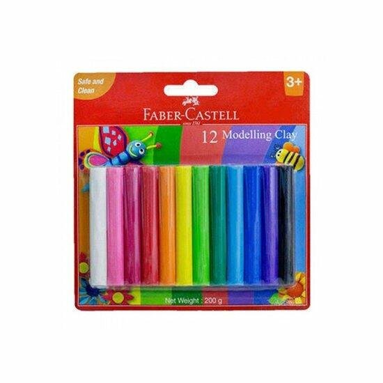 صلصال كارت 12 لون فبر كاسيل 120892