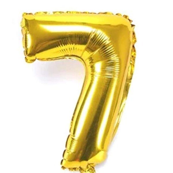 بالون هيليوم امريكي 34 انش علي شكل ارقام رقم (7)