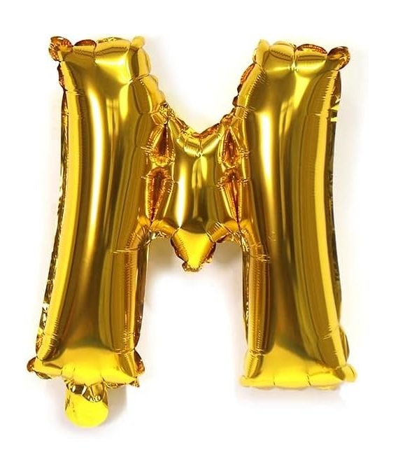 بالون هيليوم صيني 30 انش حروف انجليزي حرف(m)