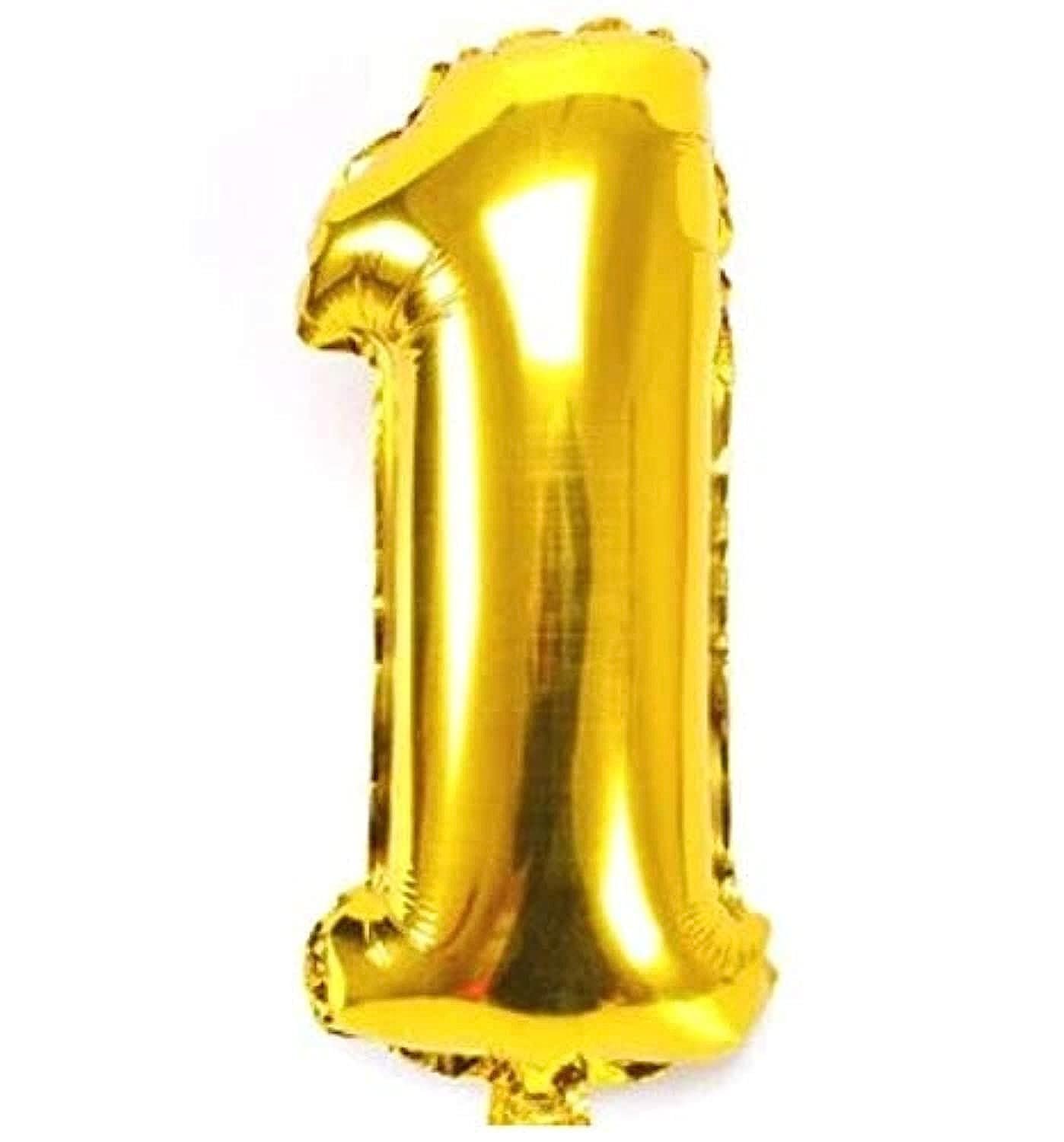 بالون هيليوم صيني 30 انش علي شكل ارقام رقم (1)