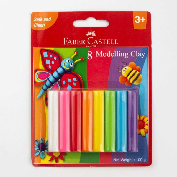 صلصال 8لون 100جم فبر كاسيل 120891