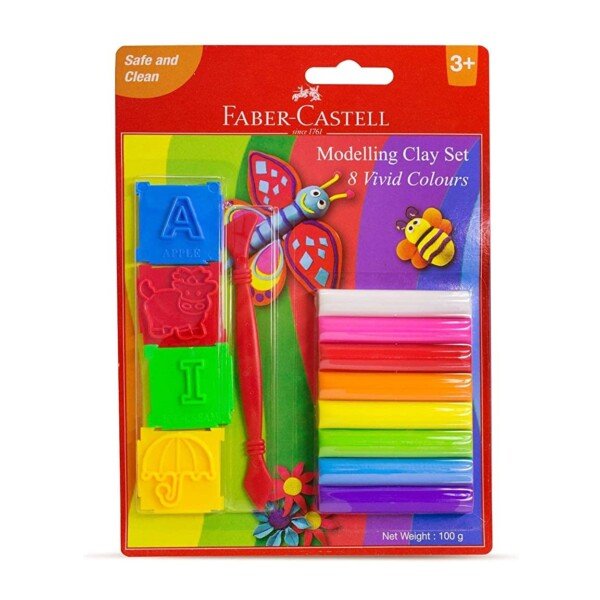 صلصال8لون+طقم تشكيل فبر كاسيل 120893