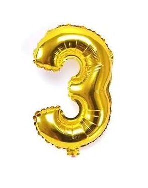 بالون هيليوم صيني 30 انش علي شكل ارقام رقم (3)