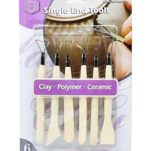 طقم حفر ونحت علي الصلصال 6 قطعة موديل 0360